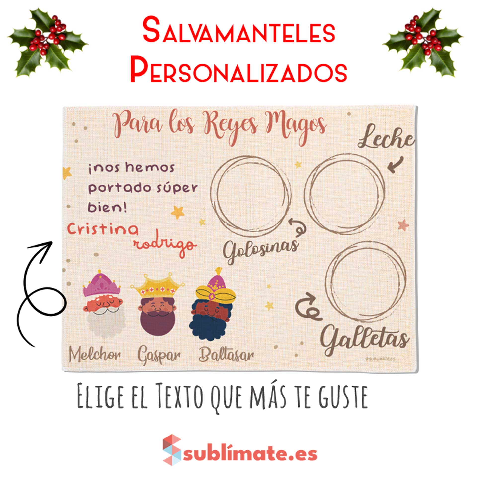 Salvamanteles Personalizados_Lino_Reyes Magos