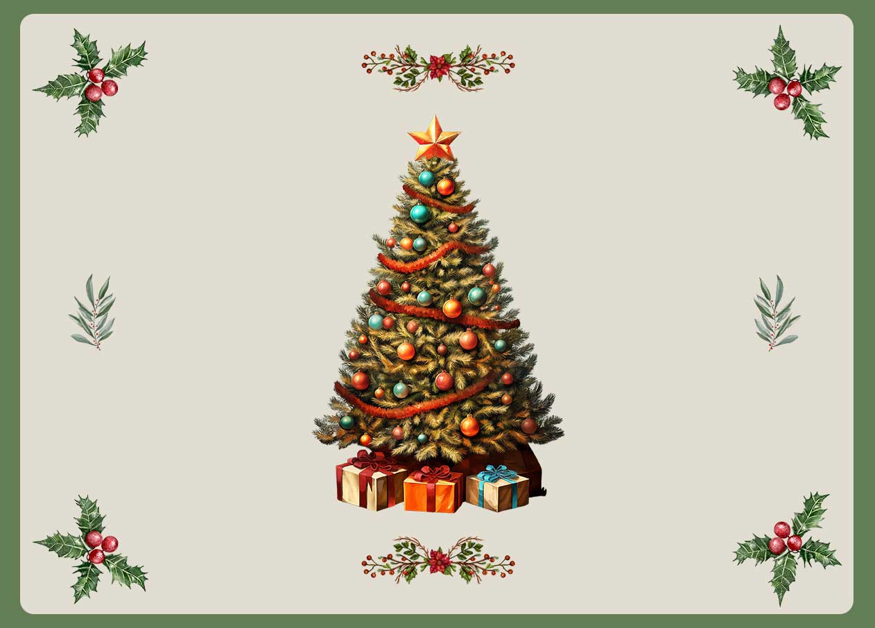 Mantel Individual de Navidad