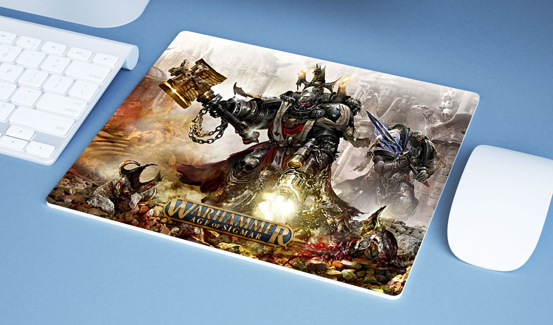 Alfombrilla de ratón símil piel Especial Warhammer 3