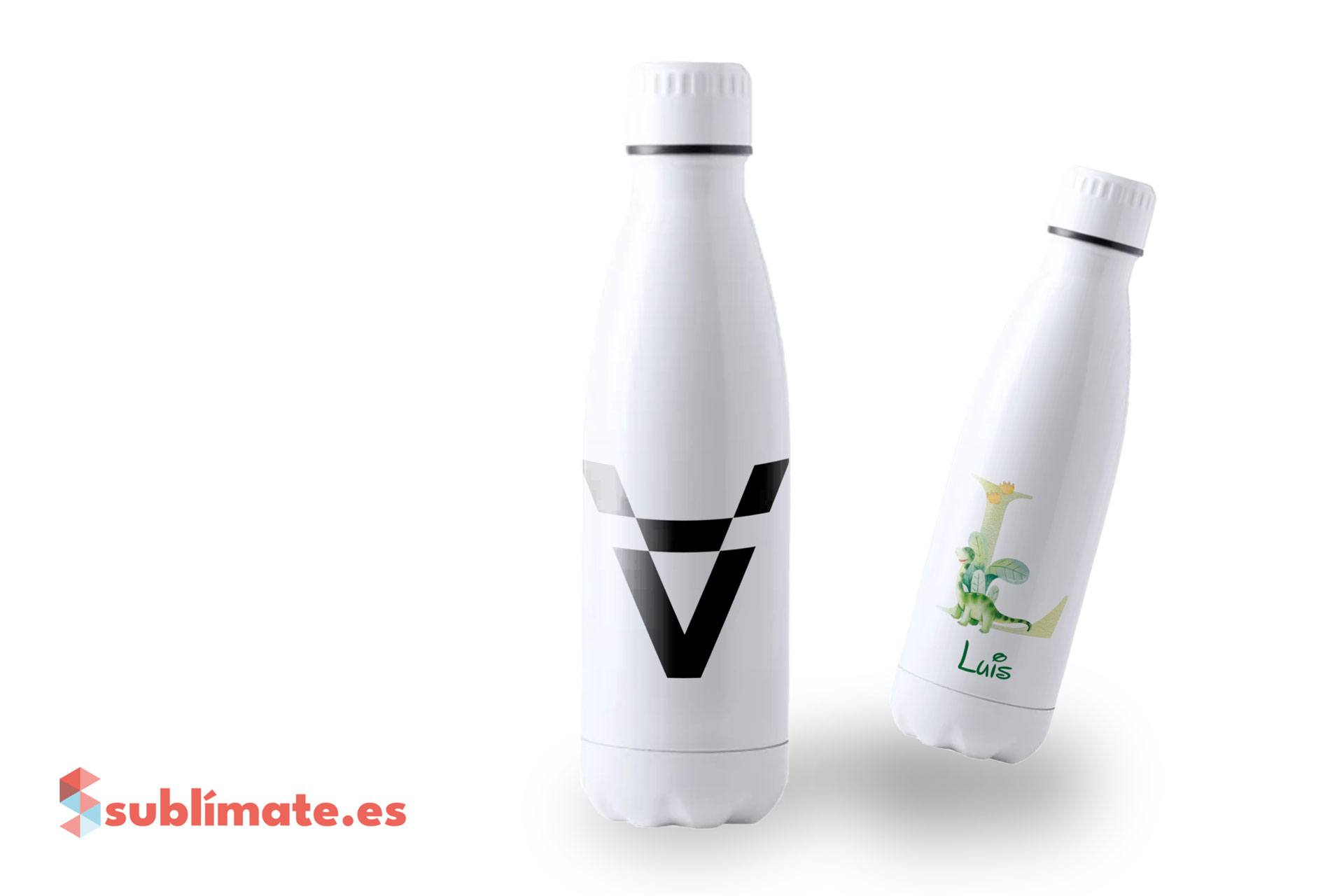 Botella de agua de acero inoxidable 750 ml personalizables con logo