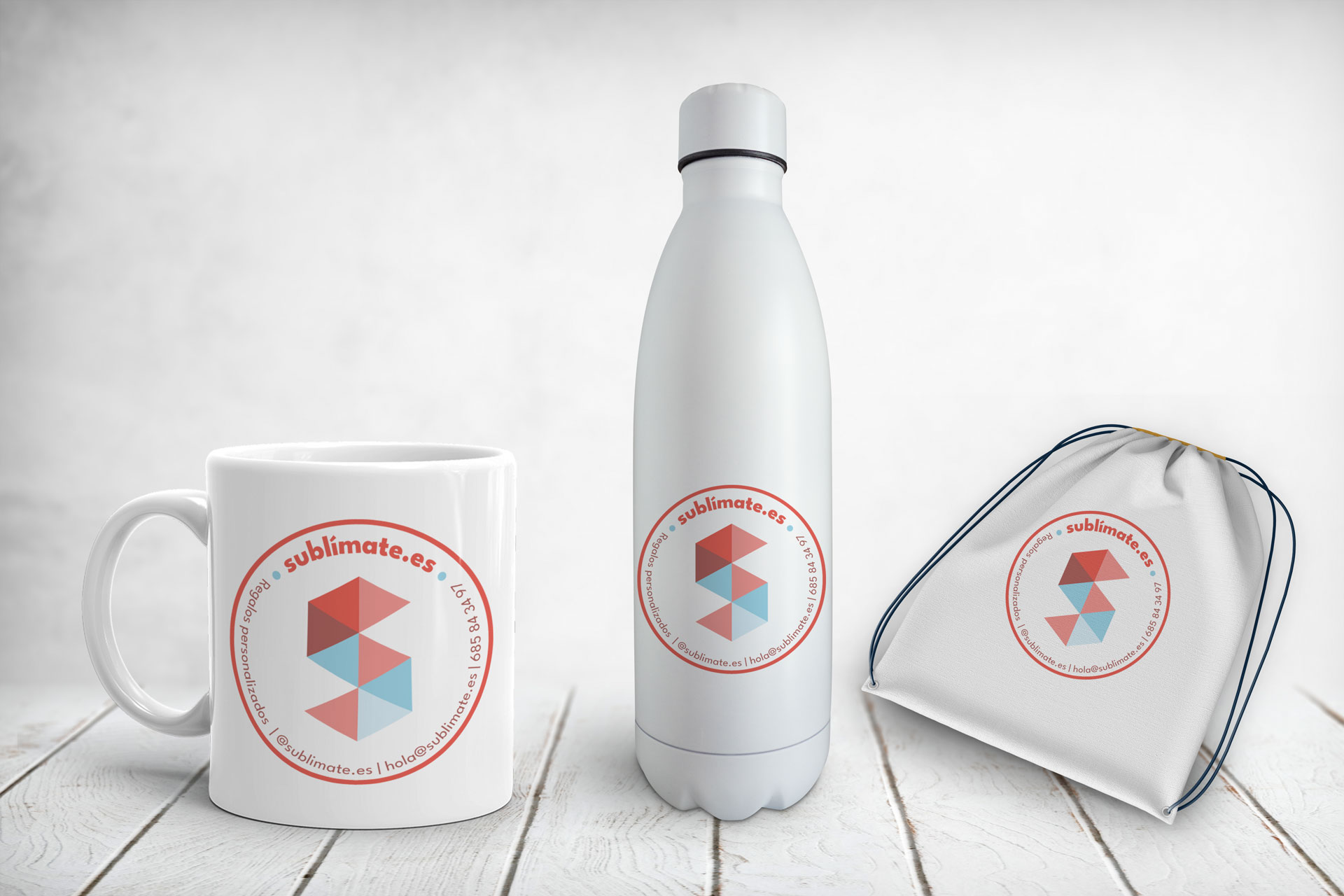 Pack Emprendedores para tu empresa- Taza-botella-bolsa