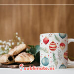 Taza de café Navidad con Adornos Navidad