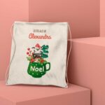 Mochila de tela Personalizada para los Regalos Navidad-CEBRA