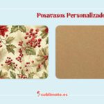 Pack 4 Posavasos con Motivos de NAVIDAD Cuadrados