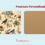 Pack 4 Posavasos con Motivos de NAVIDAD Cuadrados