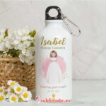 Botella Personalizada Primera Comunión 400ml, modelo Isabel