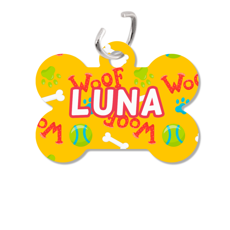 Chapas personalizadas identificativas para perros LUNA