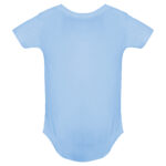 Body bebe azul celeste sin diseño, reverso