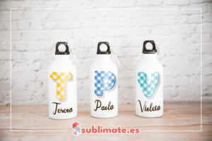 Botella personalizada con iniciales Vichy