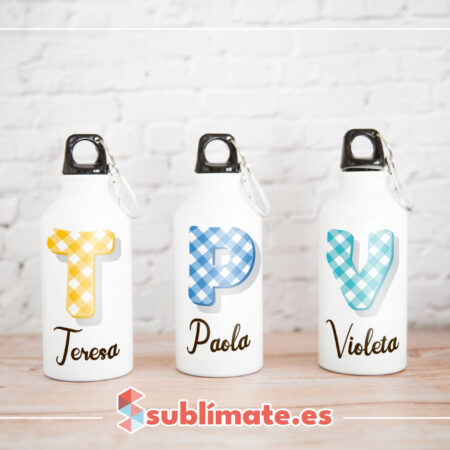 Botella personalizada con iniciales Vichy