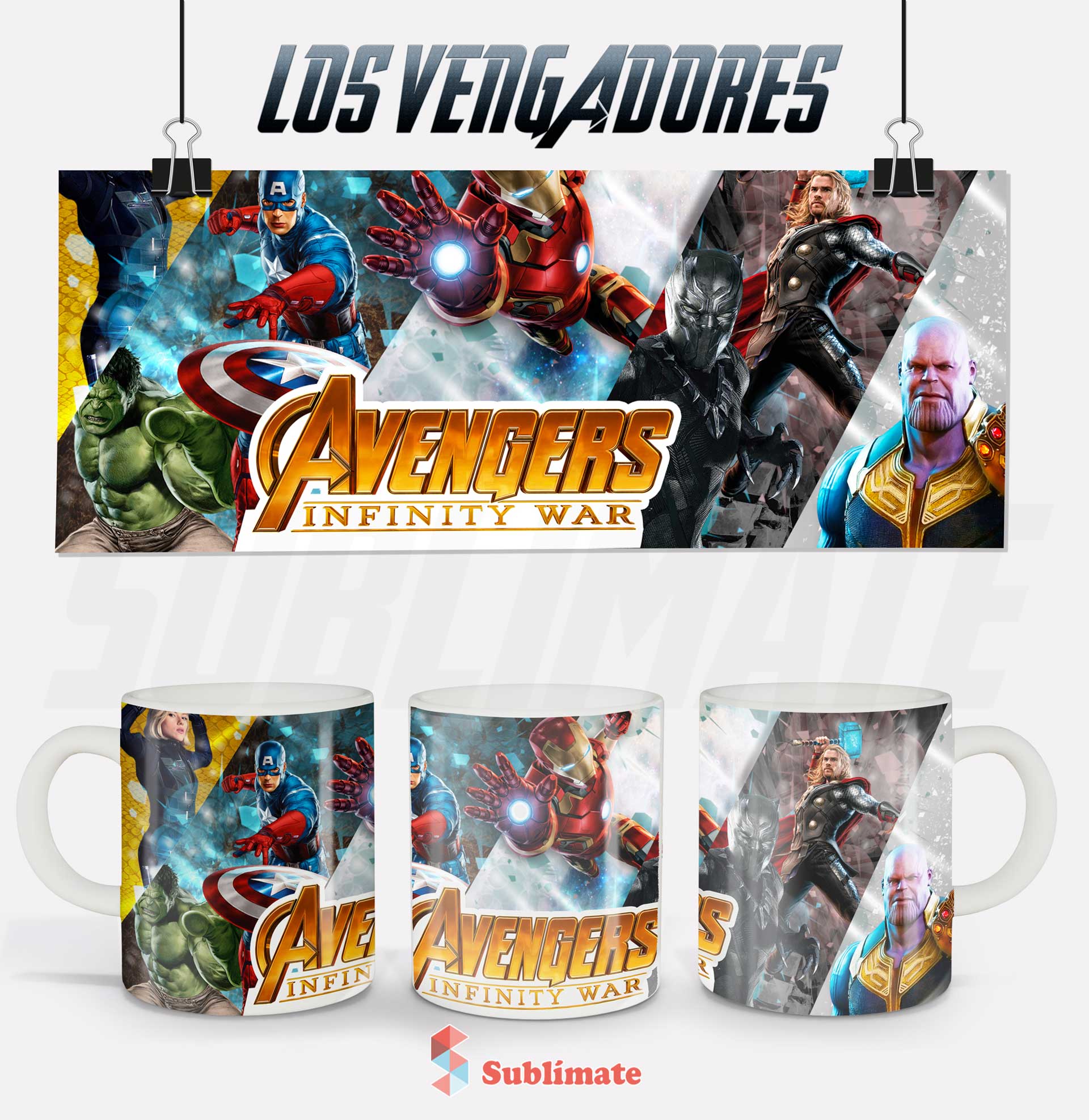 Taza cerámica Los Vengadores