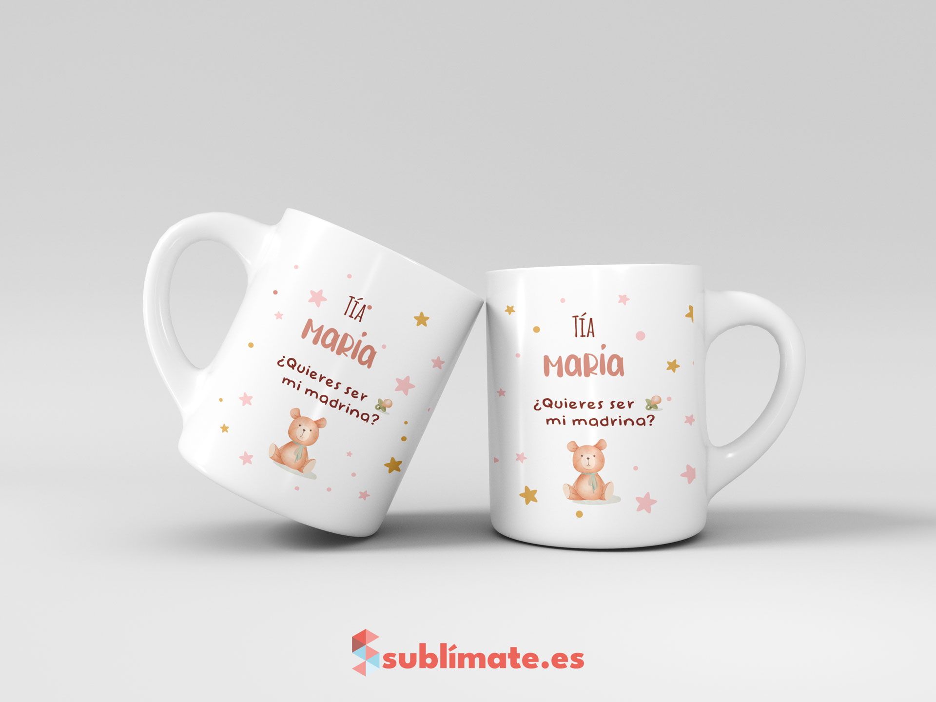 Taza personalizada ¿Quieres ser mi madrina?