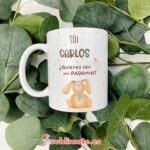 Taza personalizada Quieres ser mi PADRINO_1 taza