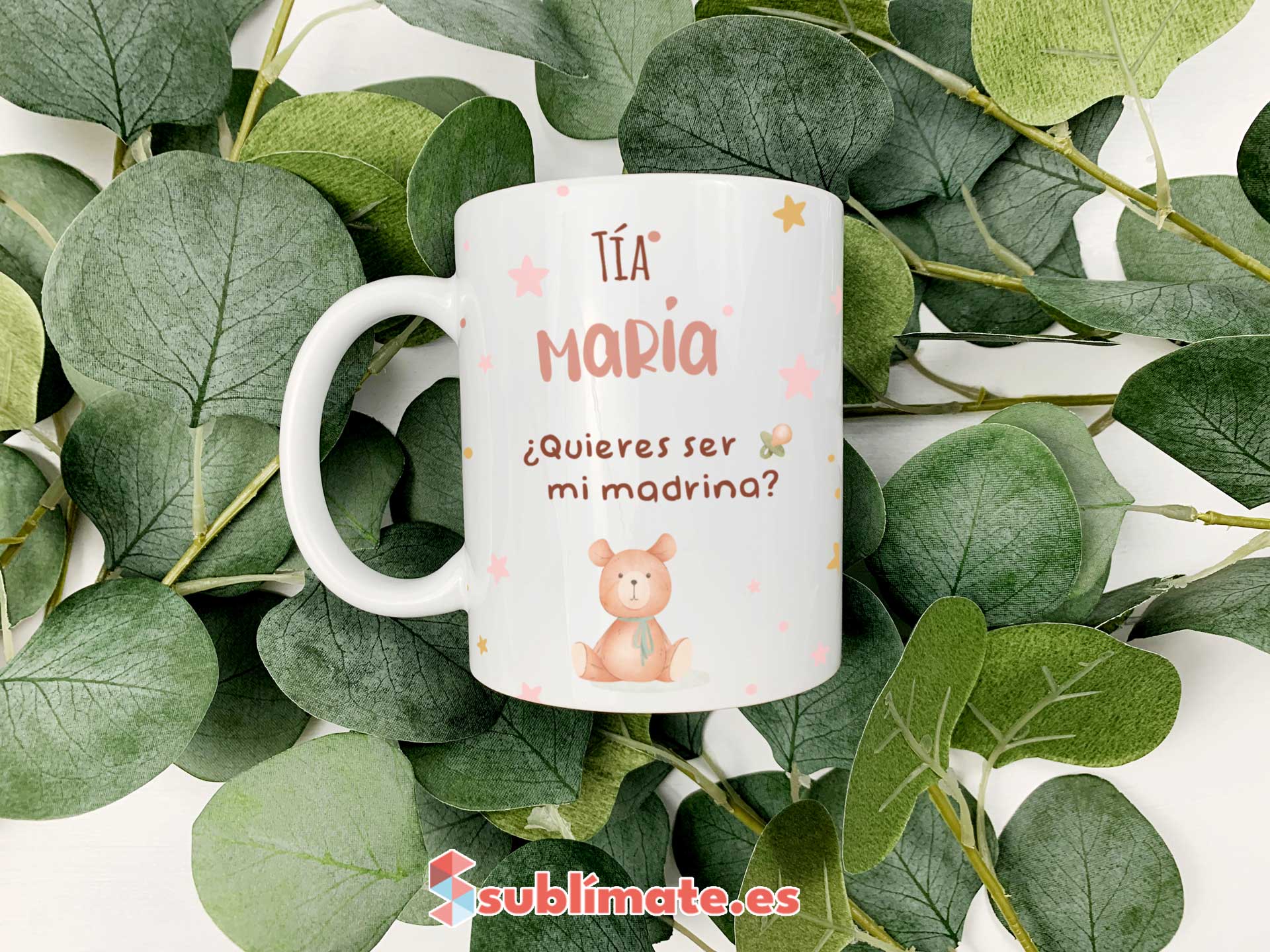 Taza personalizada Quieres ser mi madrina_1 taza