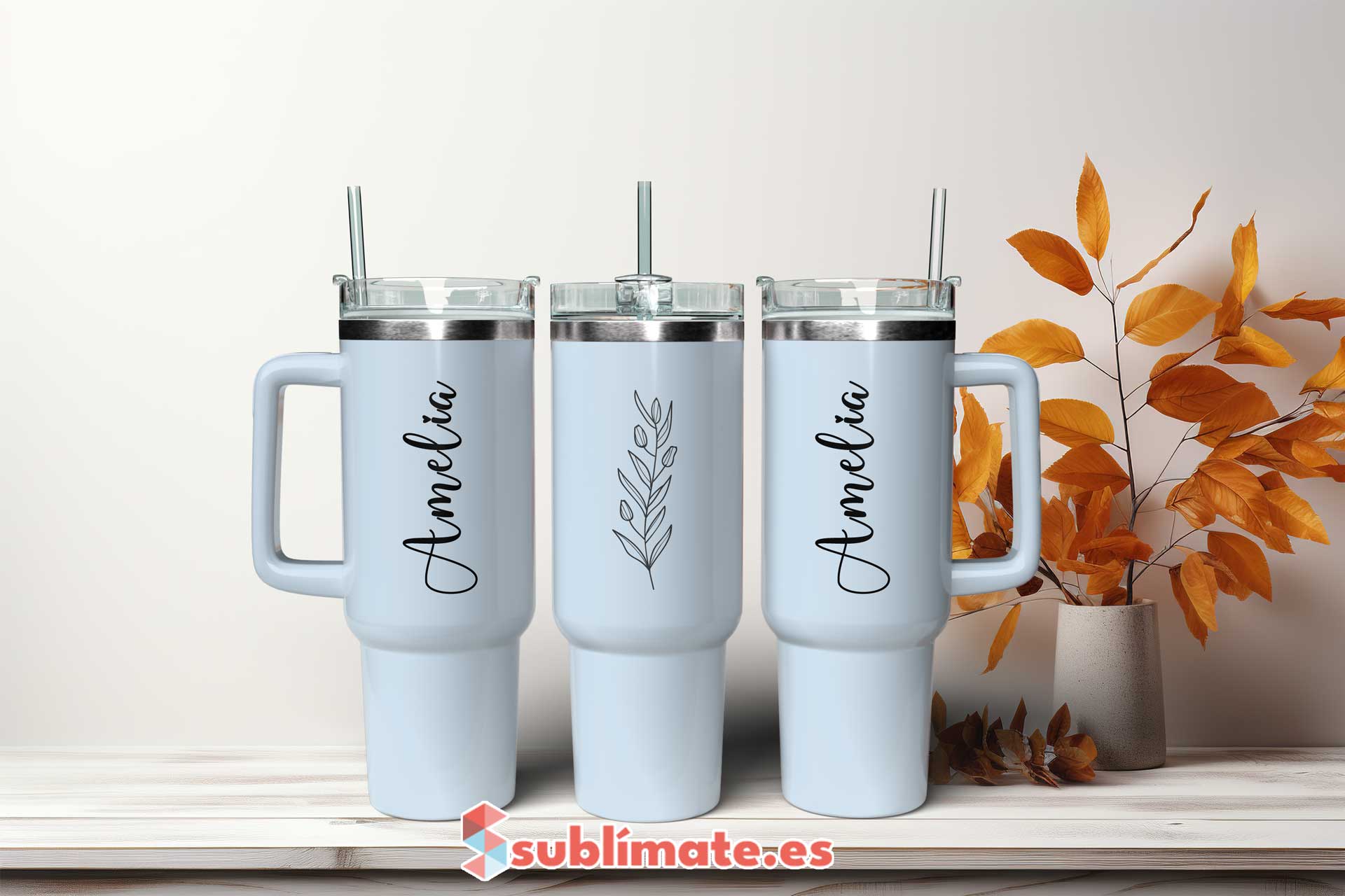 Vaso personalizado con nombre 40 oz 1 l.