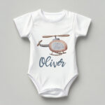 Body de bebé personalizado con diseño infantil_helicoptero