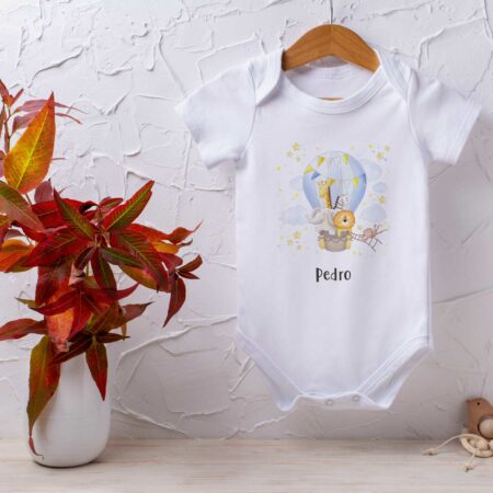 Body de bebé personalizado con diseño infantil_zoo globo
