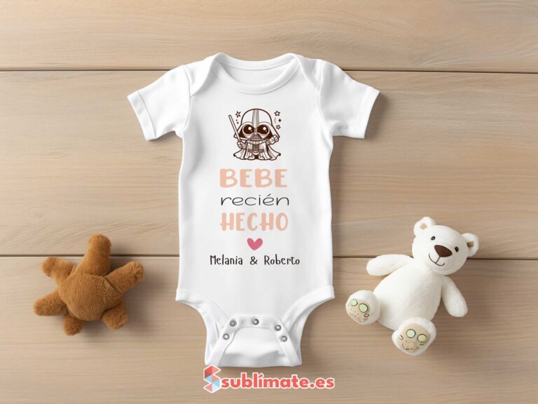 Body bebe blanco Darth Vader, Bebe recién hecho