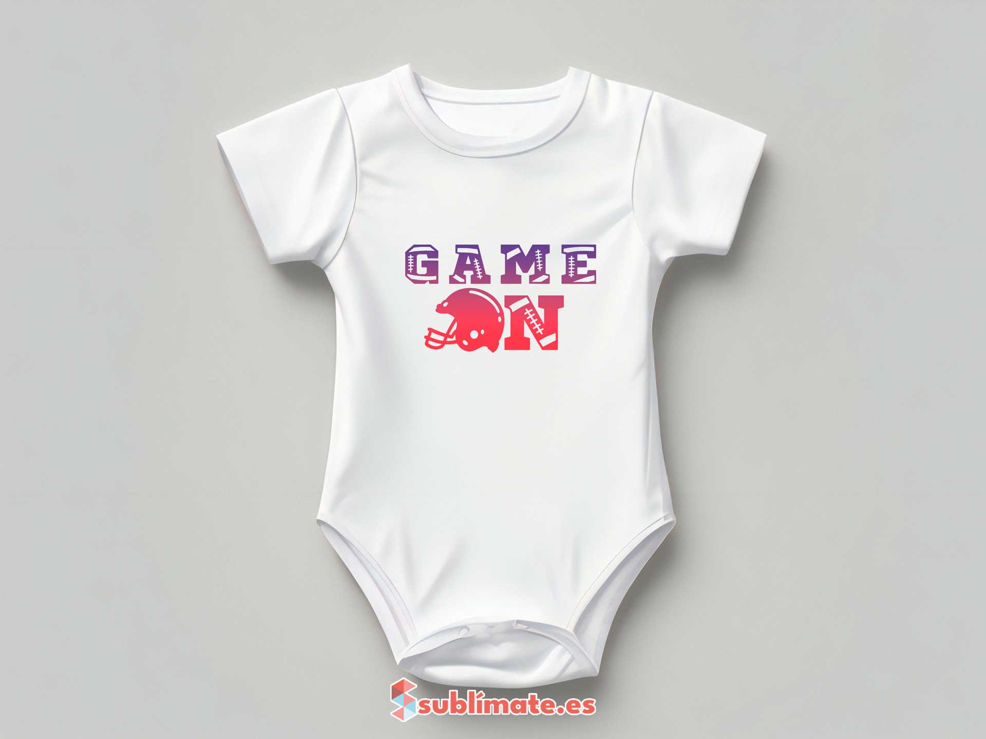 Body de bebé personalizado con diseño infantil_game on