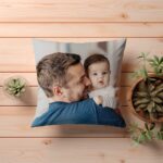 Funda de Cojin con Foto personalizada Padre e Hijo