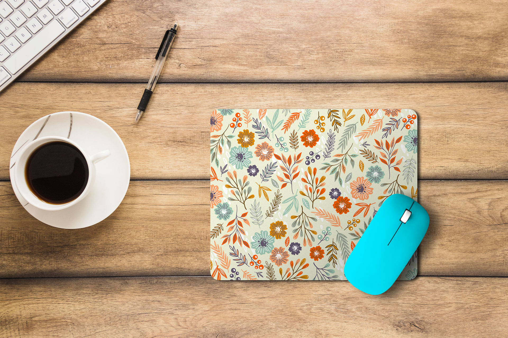 Alfombrilla de Ratón Personalizada con Flores