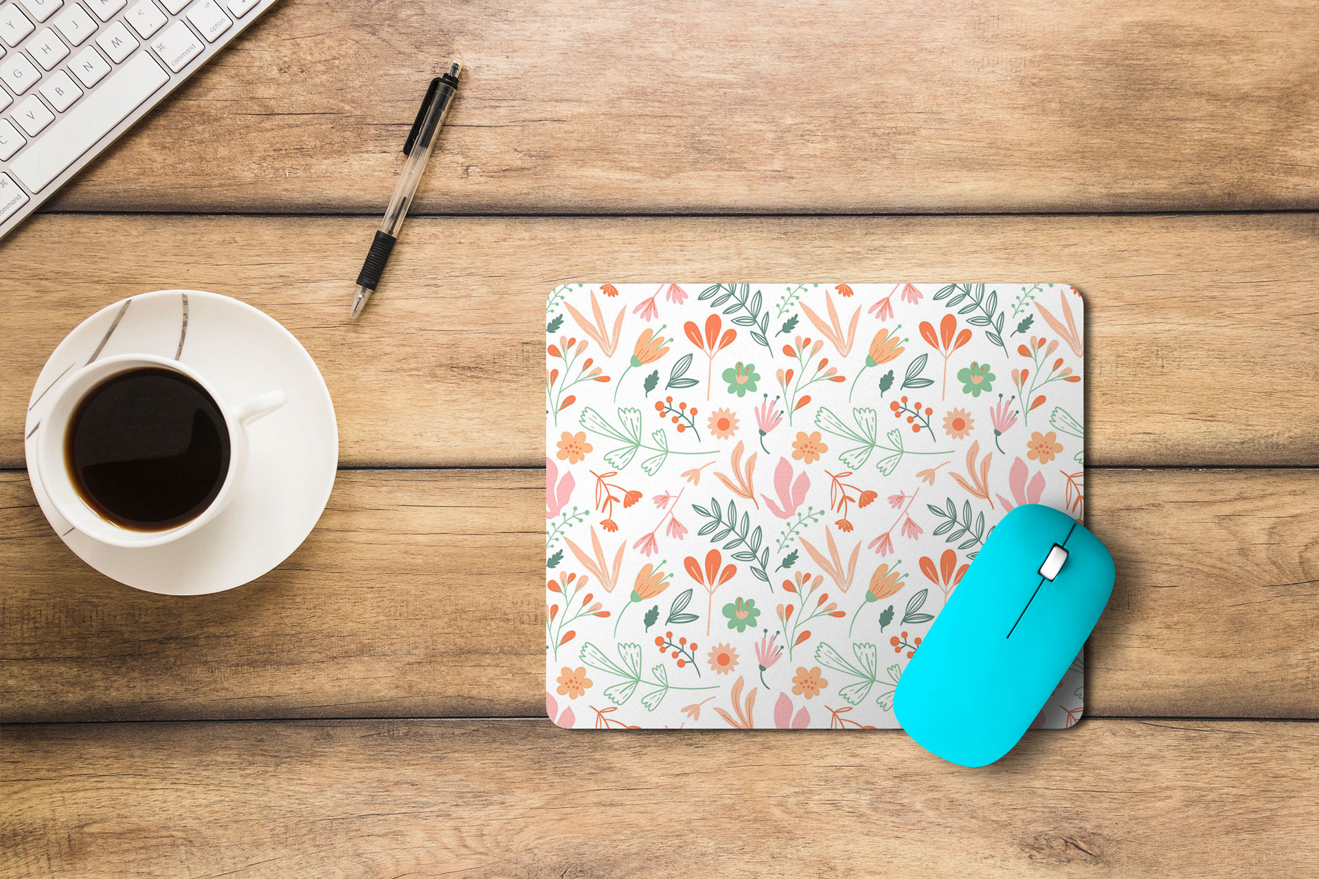 Alfombrilla de Ratón Personalizada con Flores