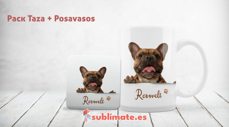 Pack Taza y Posavasos personalizados