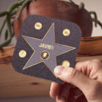 Posavasos Estrella Hollywood con nombre - Javier