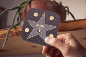 Posavasos Estrella Hollywood con nombre - Javier