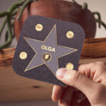 Posavasos Estrella Hollywood con nombre - Olga