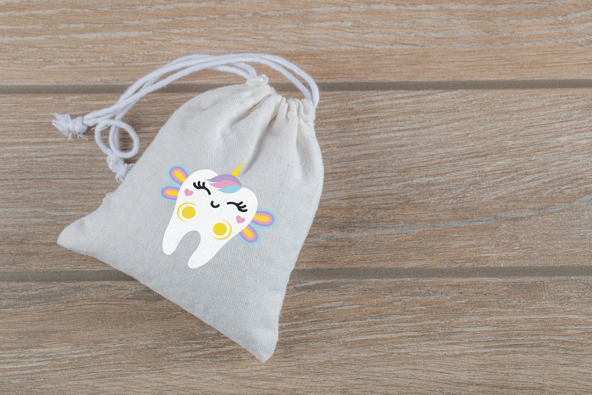 Bolsita dientes niños kawaii