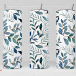 Botella térmica de acero diseño de flores silvestres 20 oz