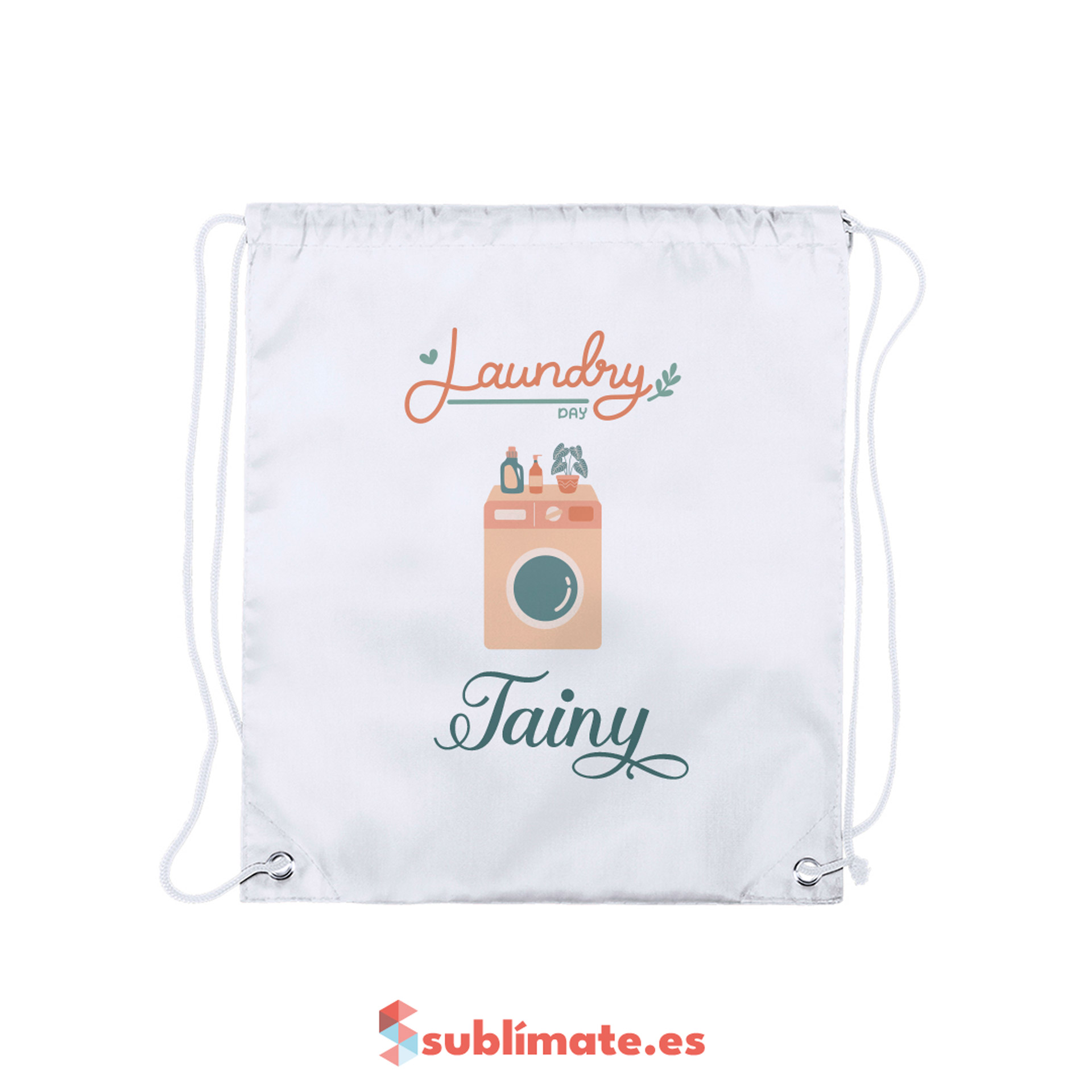 Mochila Laundry de viaje con cordón_Laundry Day