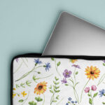 Funda portátil personalizada con diseño floral Wildflower 1