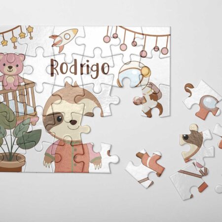 Puzles infantiles personalizados con nombre y dibujo