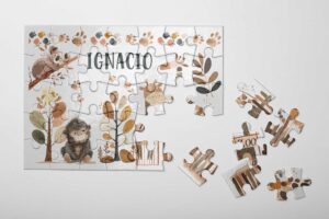 Puzles infantiles personalizados con nombre y dibujo