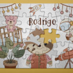 Puzles infantiles personalizados con nombre y dibujo