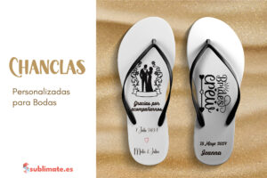 Chanclas personalizadas para Bodas