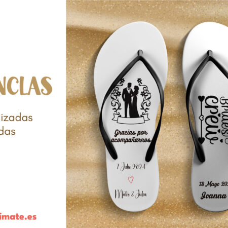 Chanclas personalizadas para Bodas