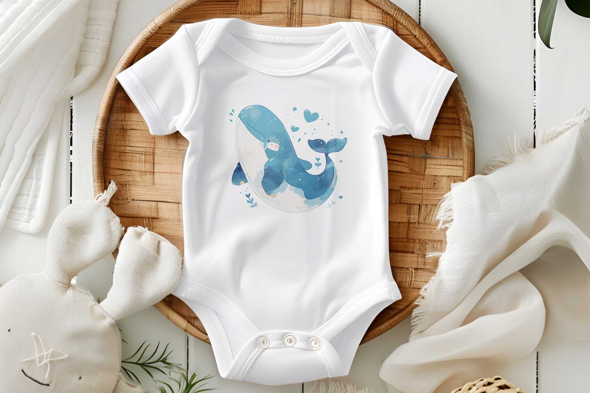 Body bebe personalizado Sea Life_Ballena