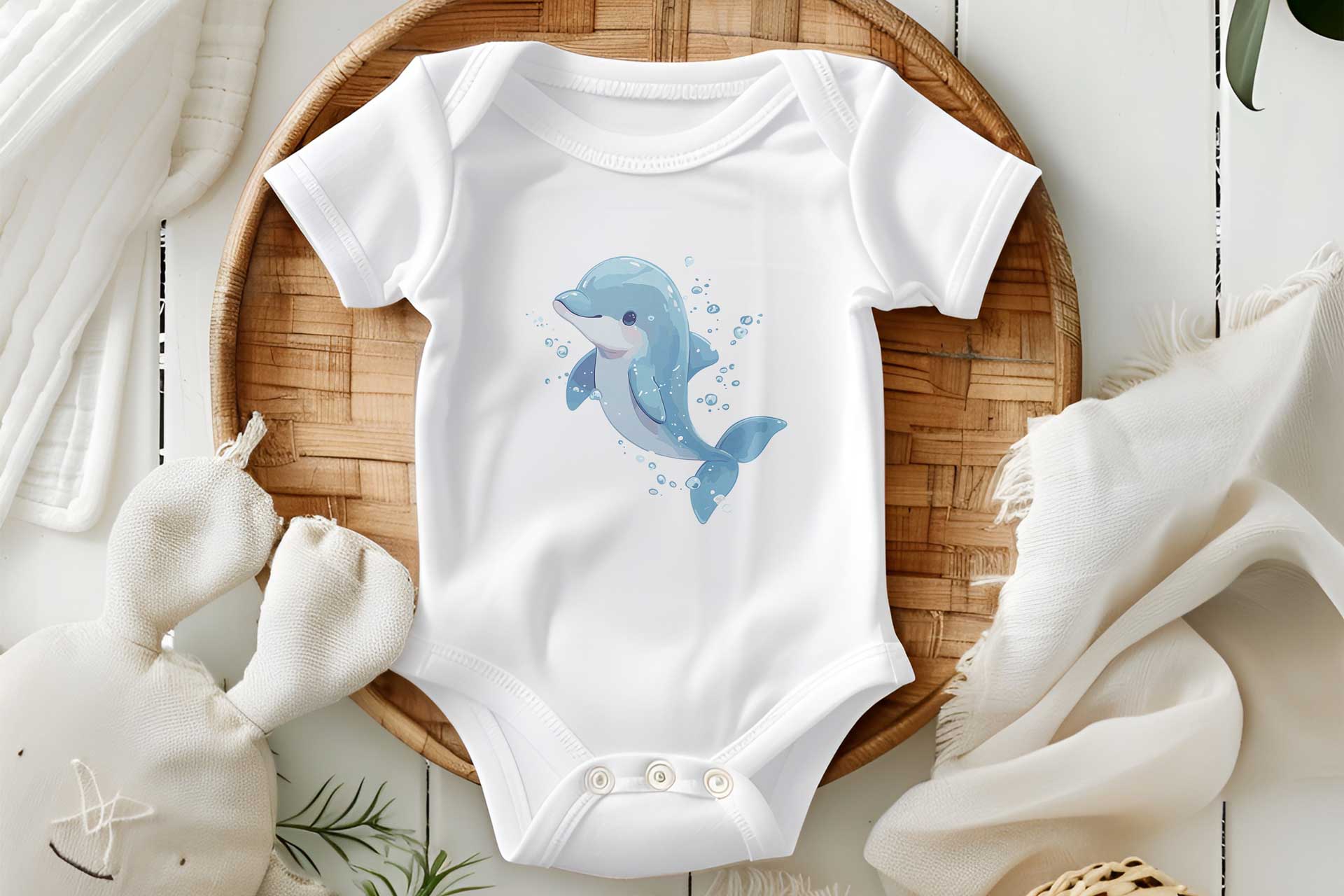 Body bebe personalizado Sea Life_delfin