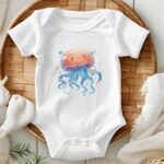 Body bebe personalizado Sea Life_medusa