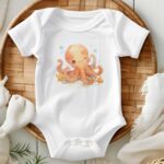 Body bebe personalizado Sea Life_pulpo