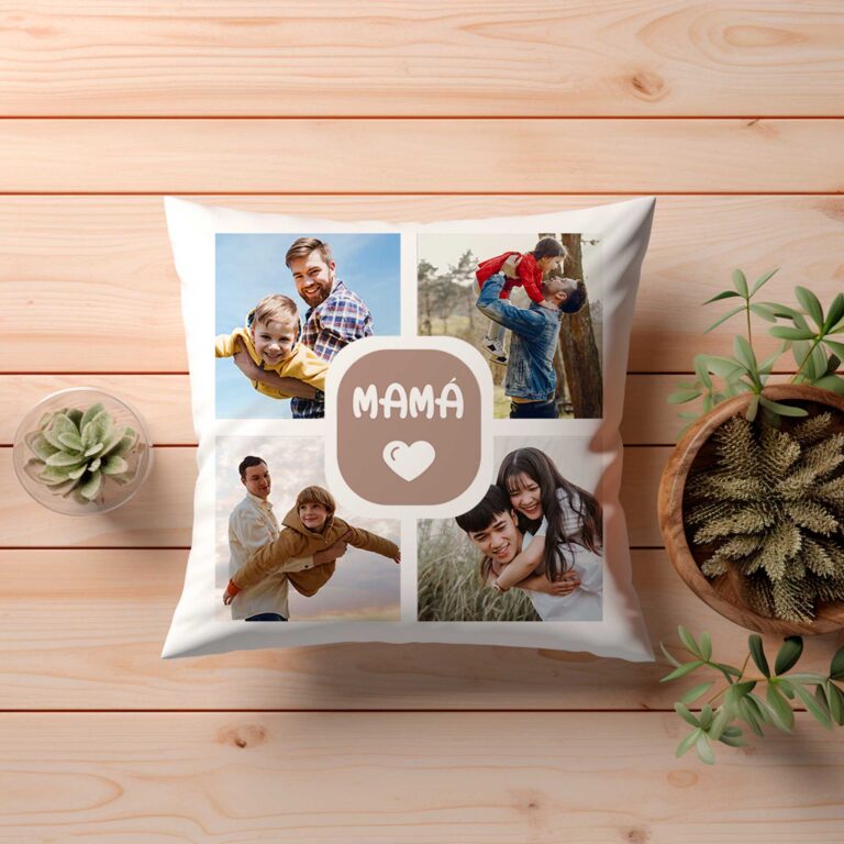 Funda de Cojin Personalizado con foto Familia