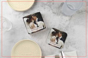 Posavasos Personalizados con Foto de tu Boda