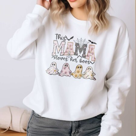 Sudaderas personalizadas This Mama Loves Her Boos Embroider