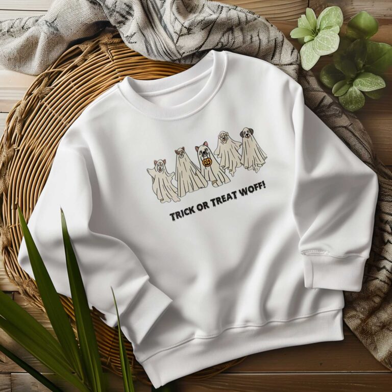 Sudadera personalizada Trick os treat Woff
