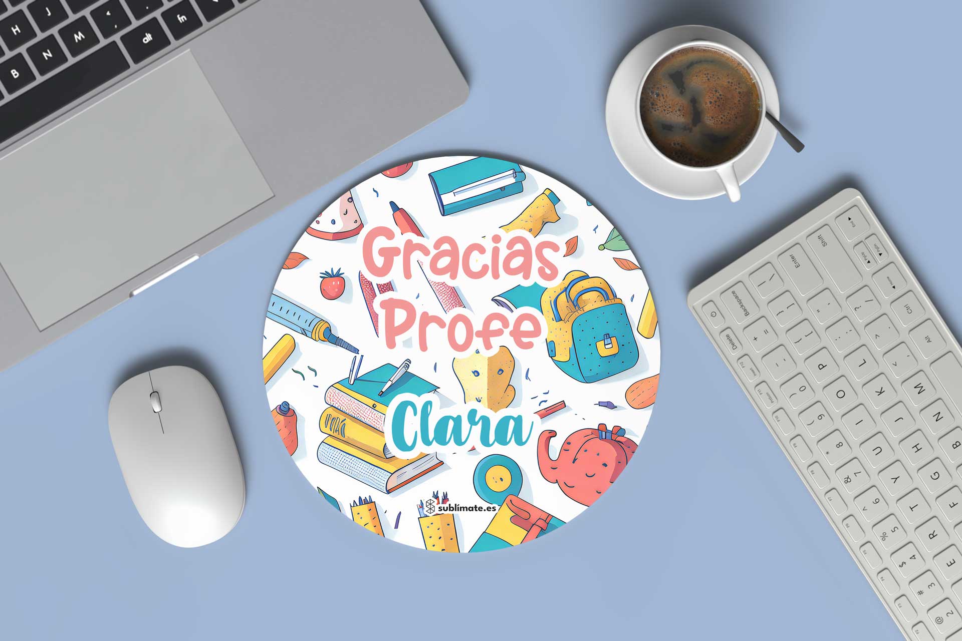 Alfombrilla de ratón Gracias Profe_Clara