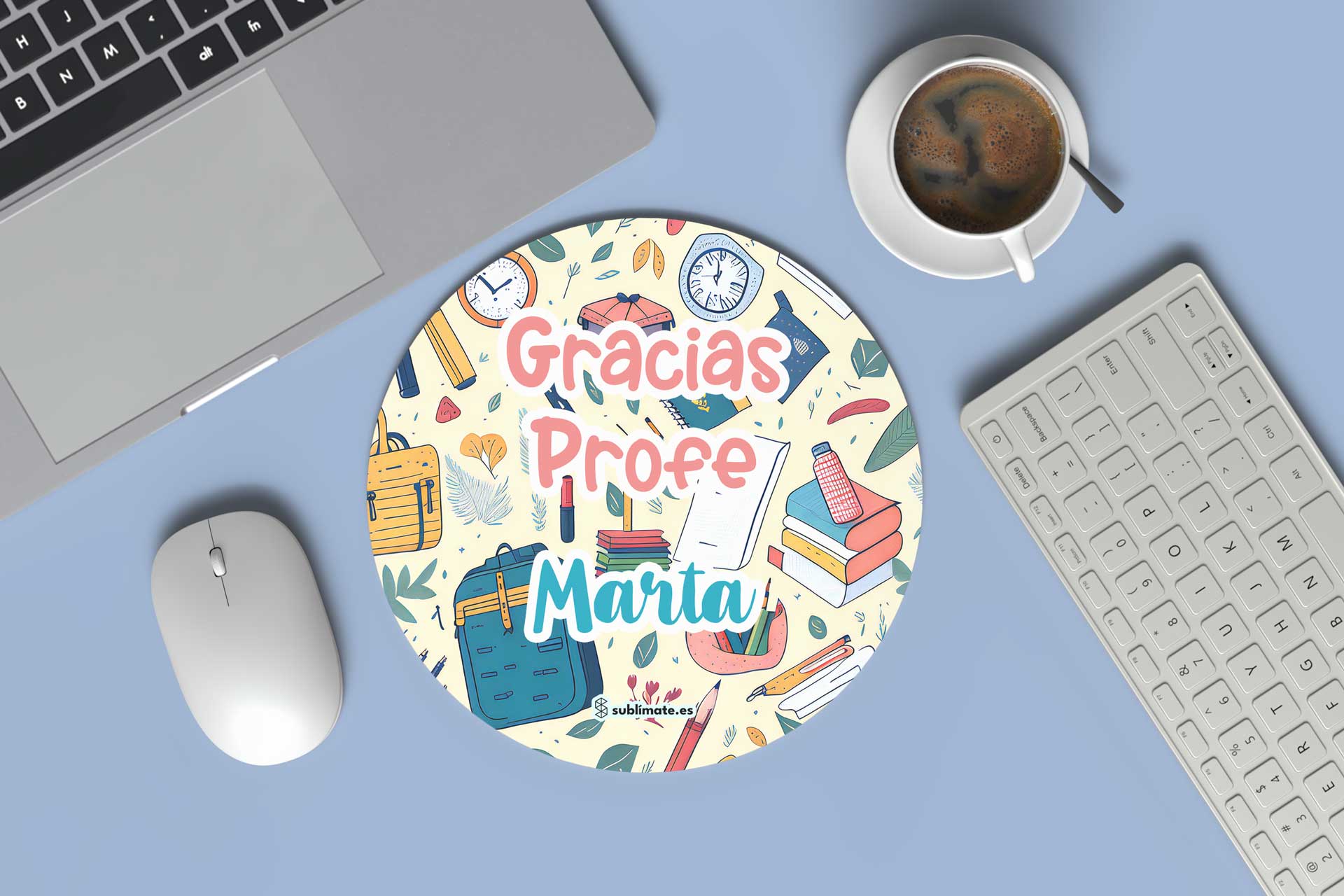 Alfombrilla de ratón Gracias Profe_Marta