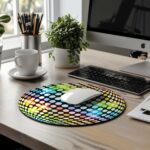 Alfombrilla de ratón personalizada – Brilla con estilo Disco 6